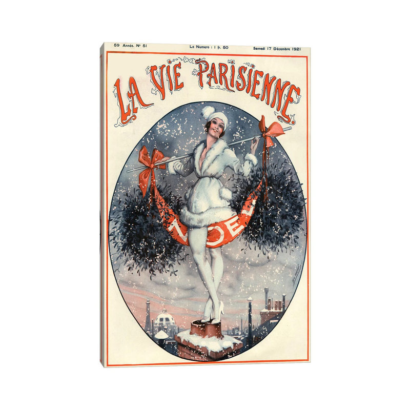 1921 La Vie Parisienne Magazine Cover by The Advertising Archives - Gallery-Wrapped Canvas Giclée on Canvas, Canvas