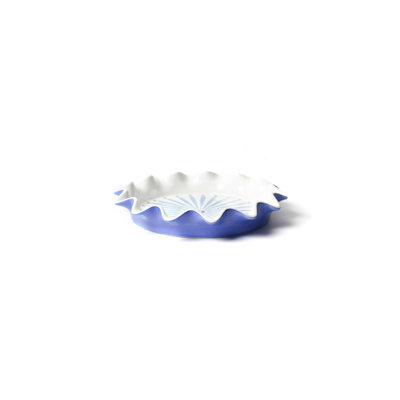 Burst Ruffle 8 Pie Dish French Blue