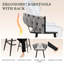 Tabouret de comptoir rembourré avec structure en métal-481605385-481605381