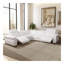Canapé modulaire inclinable Yohan - Boucle blanche