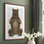 «Bear and Hand Heart», reproduction encadrée - bois massif-937106850-937106853
