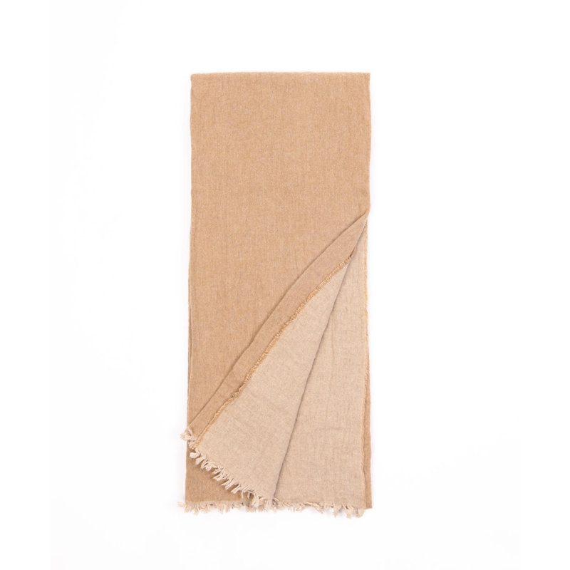 Hand Woven Throw Blanket, Sand