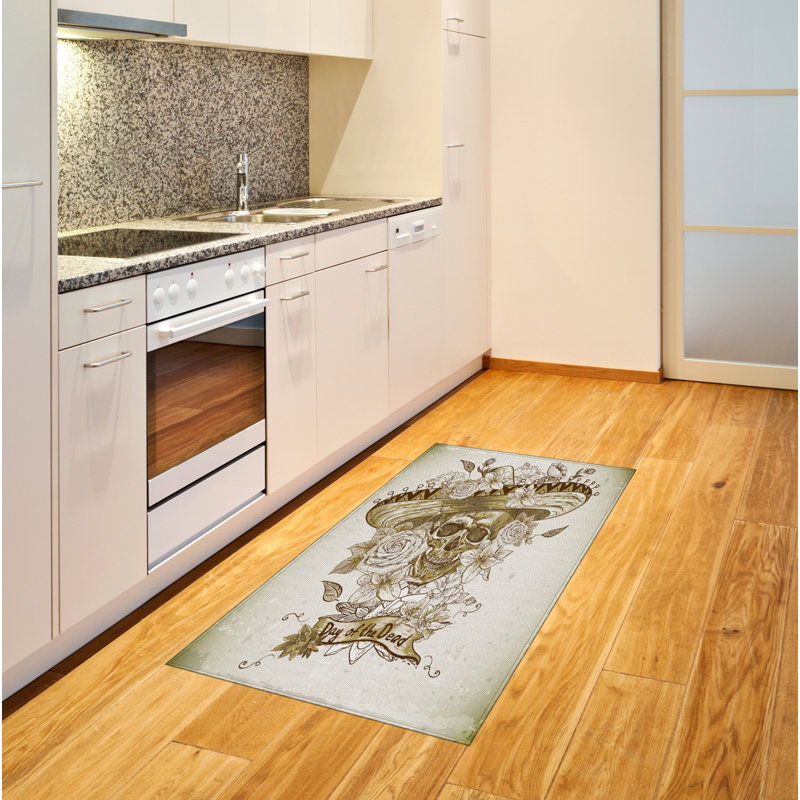 Wooden High Density Long Fiber Poly Threads Decorative Area Rug Carpet, Rectangle 2'7" x 5'
