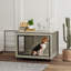 Dog Crate Furniture on Wheels for Medium Dogs
