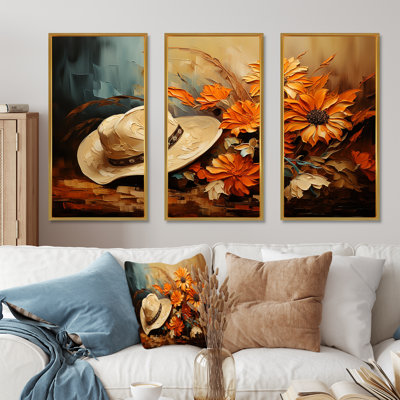 Autumn Cowboy Hat I - Cowboys, art mural
