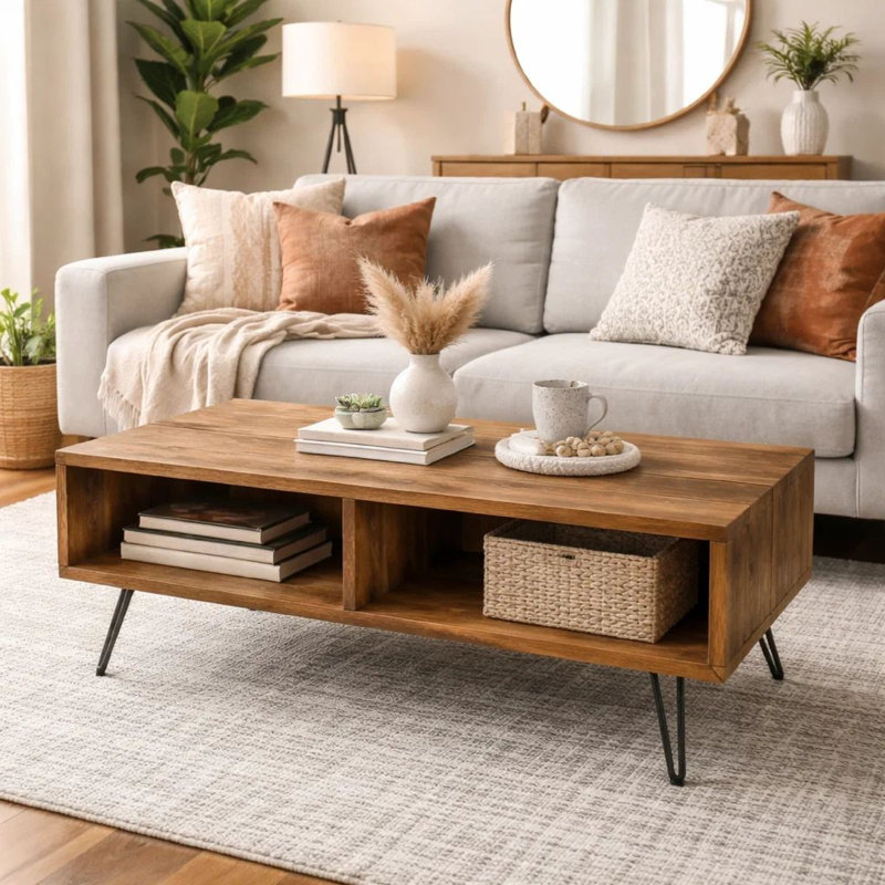 Briarwood Industrial Storage Cocktail Coffee Table