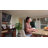 26''H Upholstered 360°Swivel Counter Height Bar Stools, Wood Legs Kitchen Island Chairs-211219933-210338530