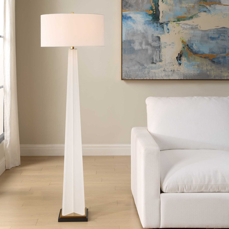 Uttermost Rosin White Floor Lamp