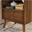 Table de chevet cannelée Mid Century