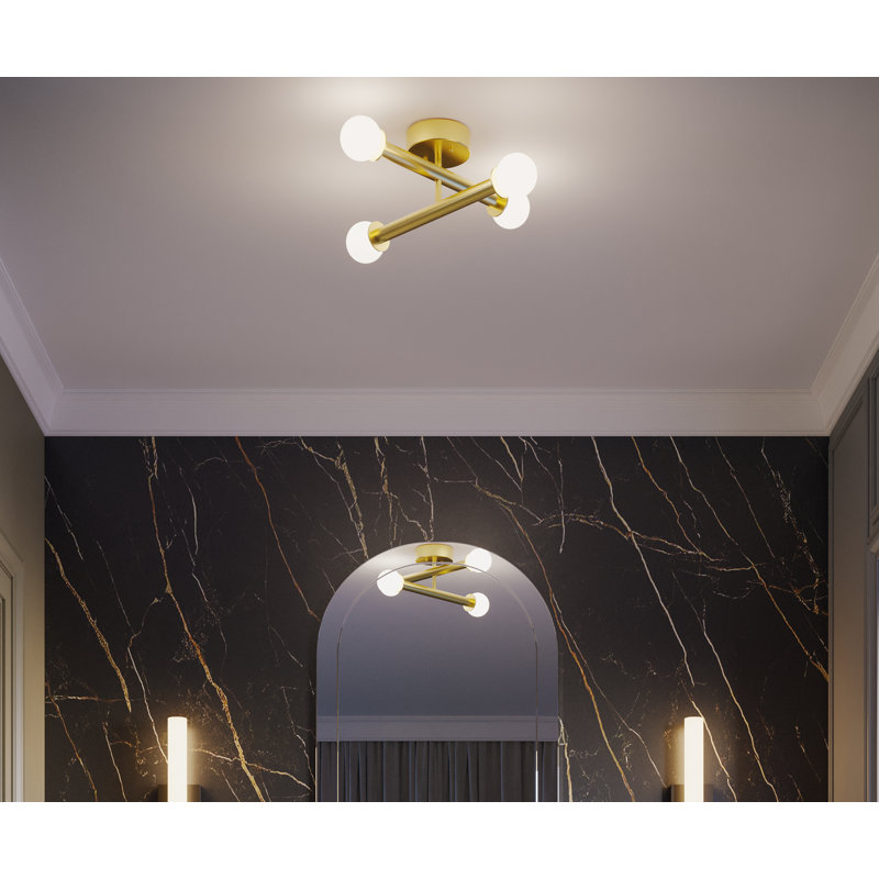 Lane - LED Flush Mount - Light Antique Brass, Light Antique Brass