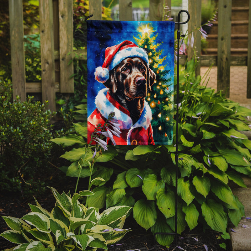 Drapeau de jardin Doberman Pinscher, Labrador Retriever chocolat