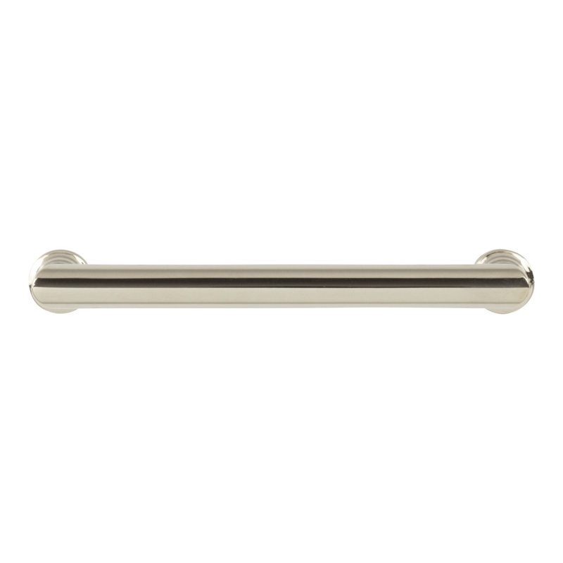 Morris 12" Center to Center Bar Pull, Polished Nickel, 5 1/16" Center to Center