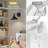 Acilino Iron Swing Arm Sconce with Dimmable Bulb and Remote Control