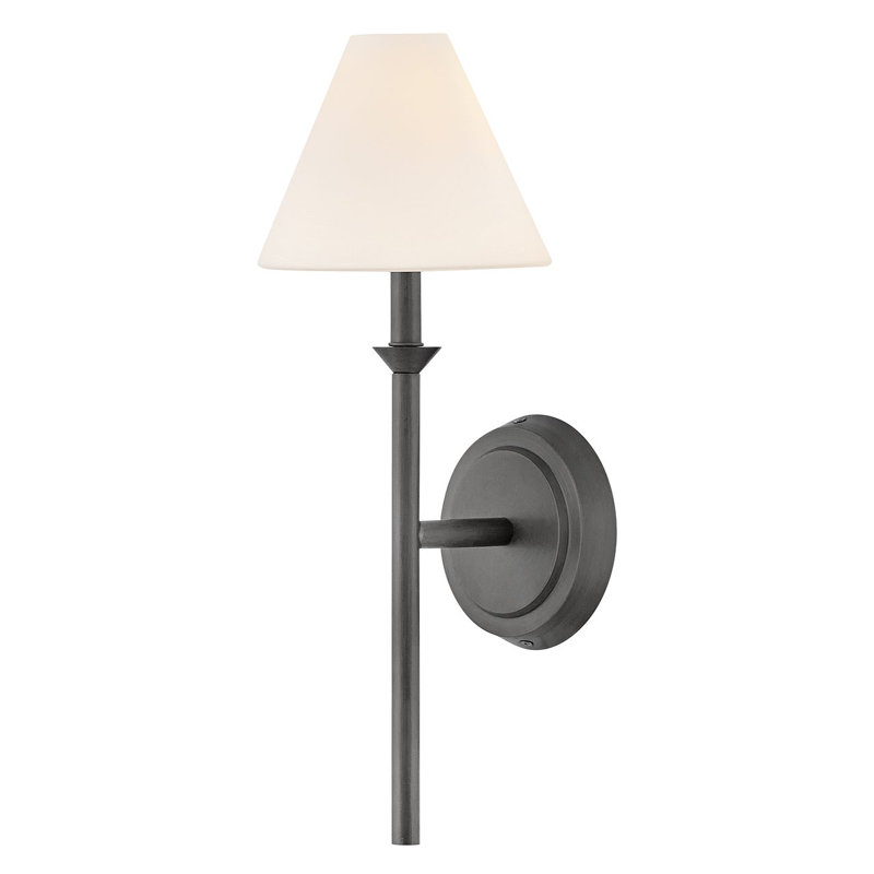 Éclairage pour meuble-lavabo en verre Greta Opal par Hinkley, Noir