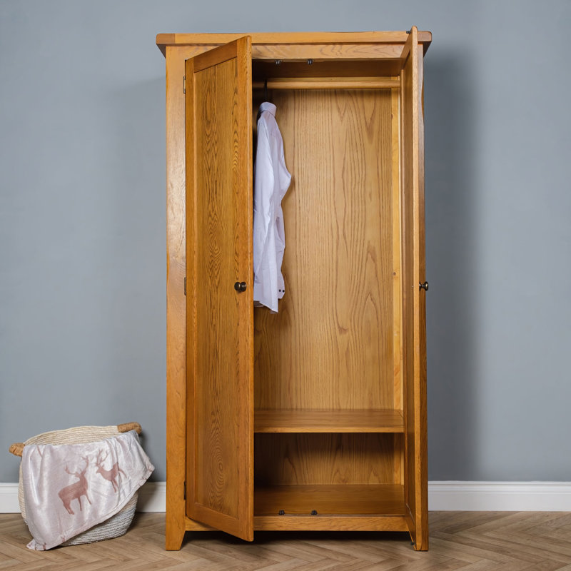 Clyne 2 Door Wardrobe, Brown
