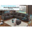 Chenille Modular 9-Piece Corner Sectional 7 Seats Cloud Sofa with Reversible Ottoman-1148443996