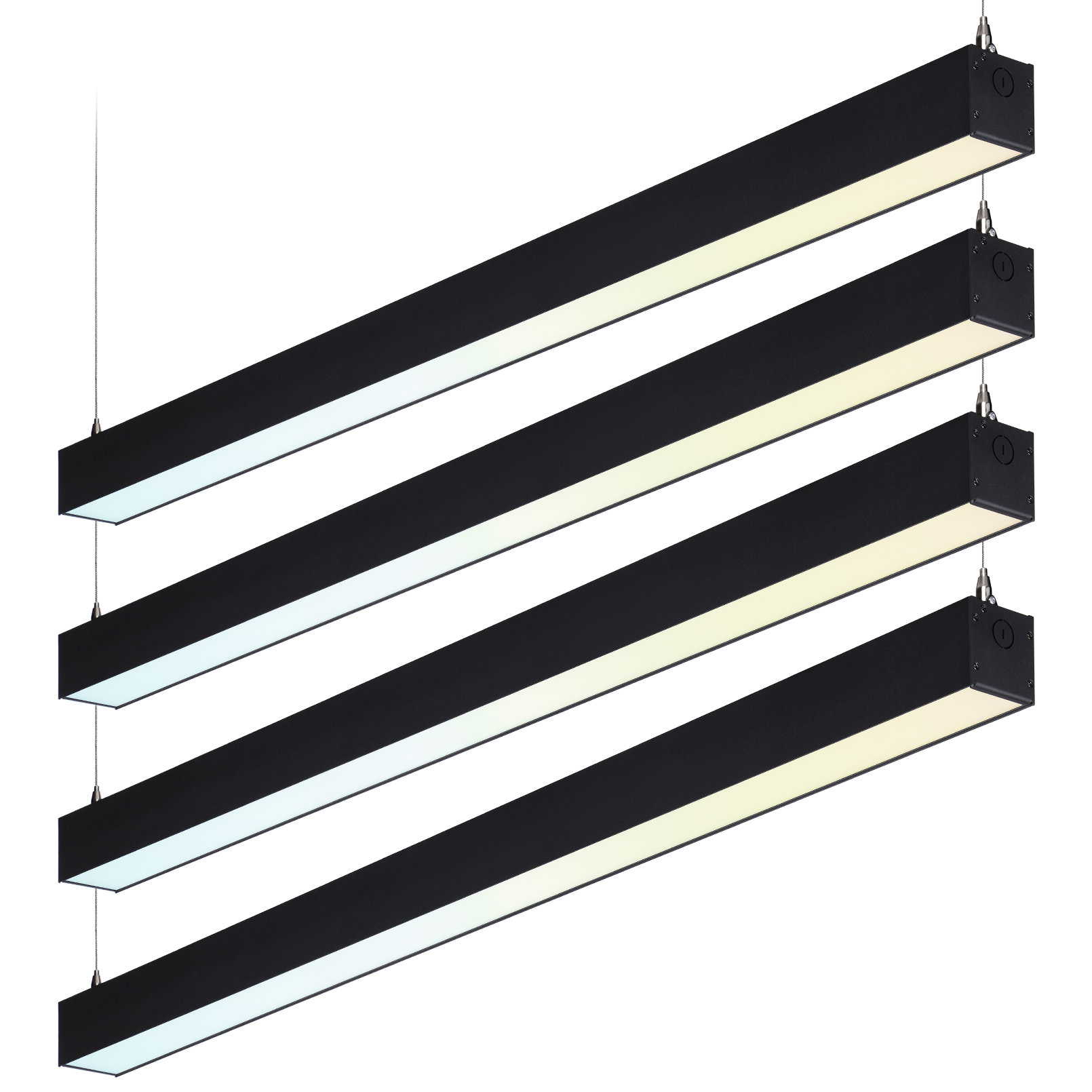 Commercial Grade Linkable 4 3CCT LED Linear Light, Dimmable Office Lighting
