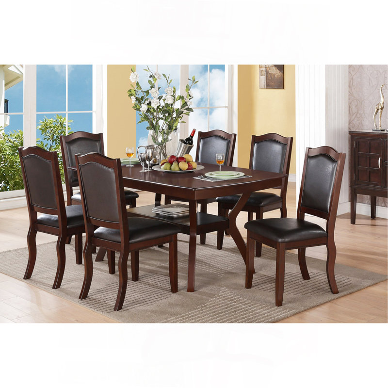 Table de salle à manger avec chaises et chaises d'appoint 6X Formal Look