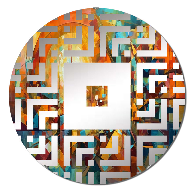 Mogote - Miroir mural carré, 31,4 po x 31,4 po