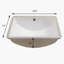 Lavabo de salle de bain rectangulaire en céramique avec trop-plein 14 po APRESSHUI