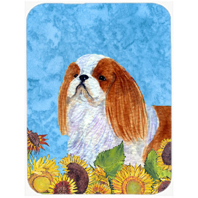 Caroline's Treasures English Toy Spaniel Glass Cutting Board