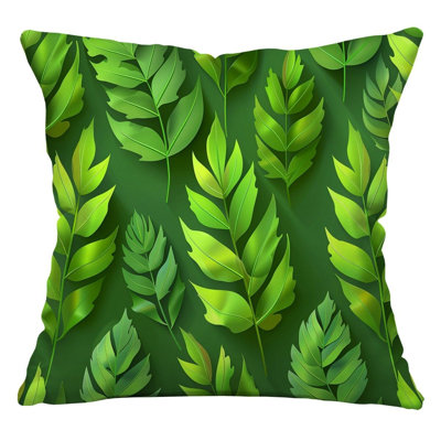 Leaf Design Throw Pillow, Nature  Pillows