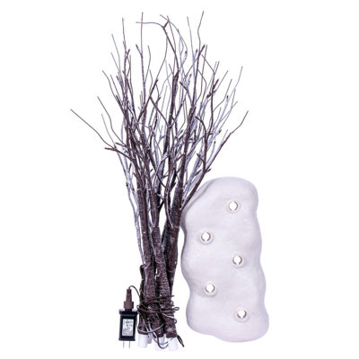 Vickerman LED Frosted Twig Collection 30'' Faux Tree -  Primrue, 578C6D0C1722461AA205E96924135735