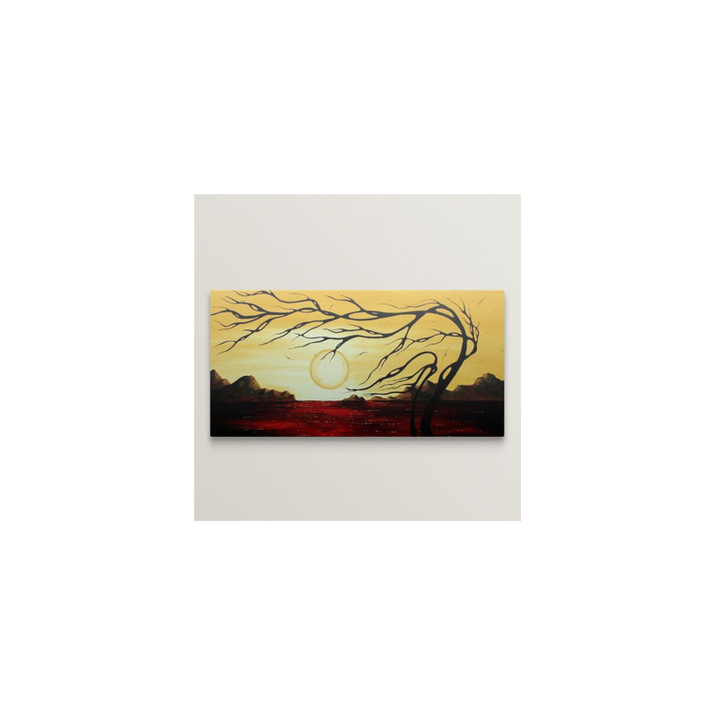 «Golden Harmony» par Megan Duncanson - impression, H 15 po x l 30 po x P 1,5 po, Toile