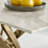 Chanden Luxury Marble Effect Glass 4 Seater Dining Table - Modern Statement Design-1578109710-1578109706