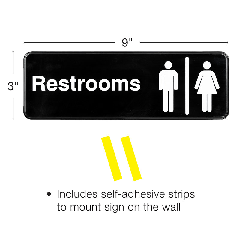 Enseigne de toilettes pour homme / femme