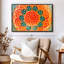 Impression abstraite sur toile de lotus-102354084