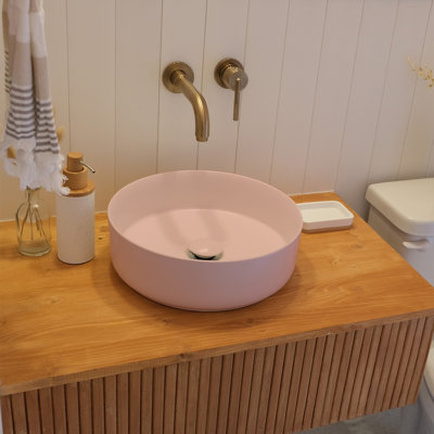 AGUA CANADA Frido Ceramic Circular Vessel Bathroom Sink