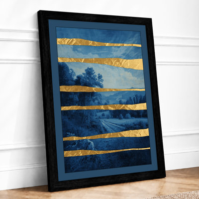 Layered Horizon Modern - Framed Print
