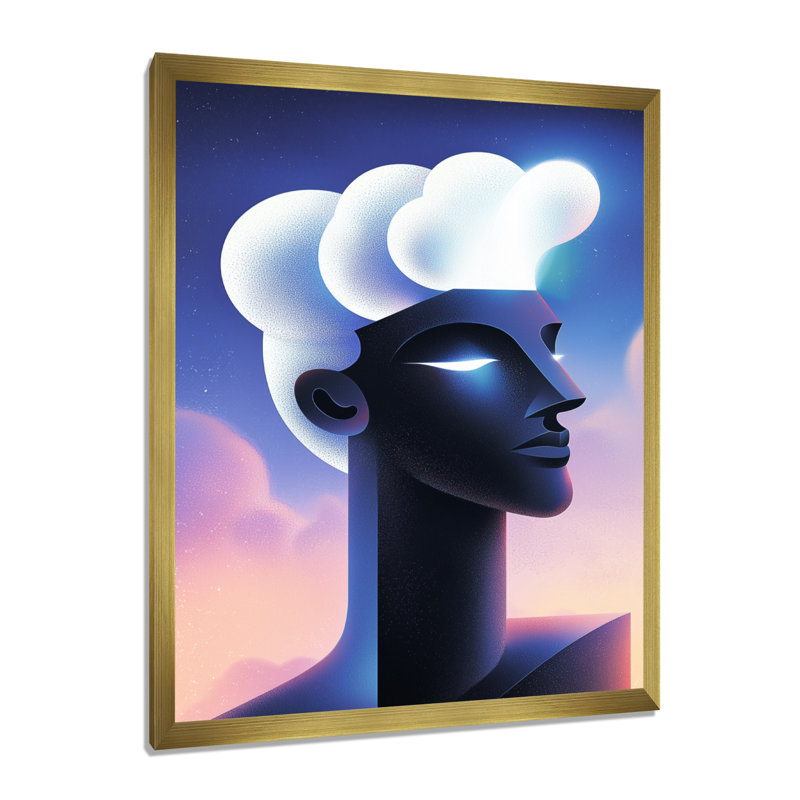 Olgica - Fashion Wall Art, 44" H x 34" W, Reproduction encadrée d'une seule photo, Doré