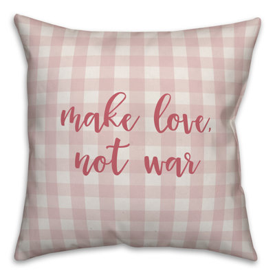  Coussin «Make Love Not War»