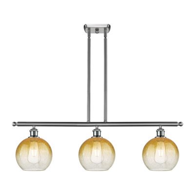 Ballston - Brookhaven Globe - 3 Light Stem Hung Island Light