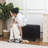 33 Inches Upholstered Storage Ottoman Bench-370389801