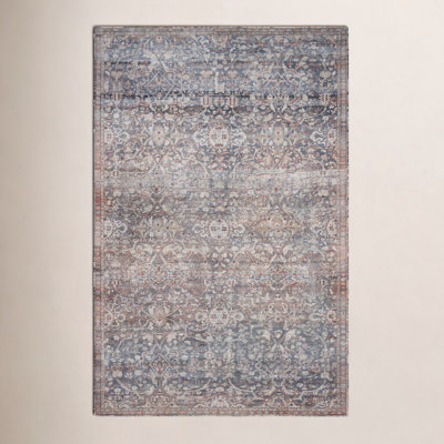 Chris Loves Julia x Loloi Jules Oriental Denim/Spice Area Rug