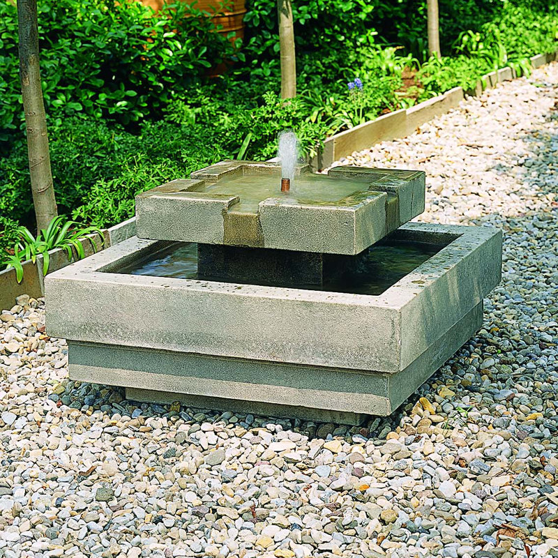 Escala Weather Resistant Floor Fountain, Pietra Vecchia