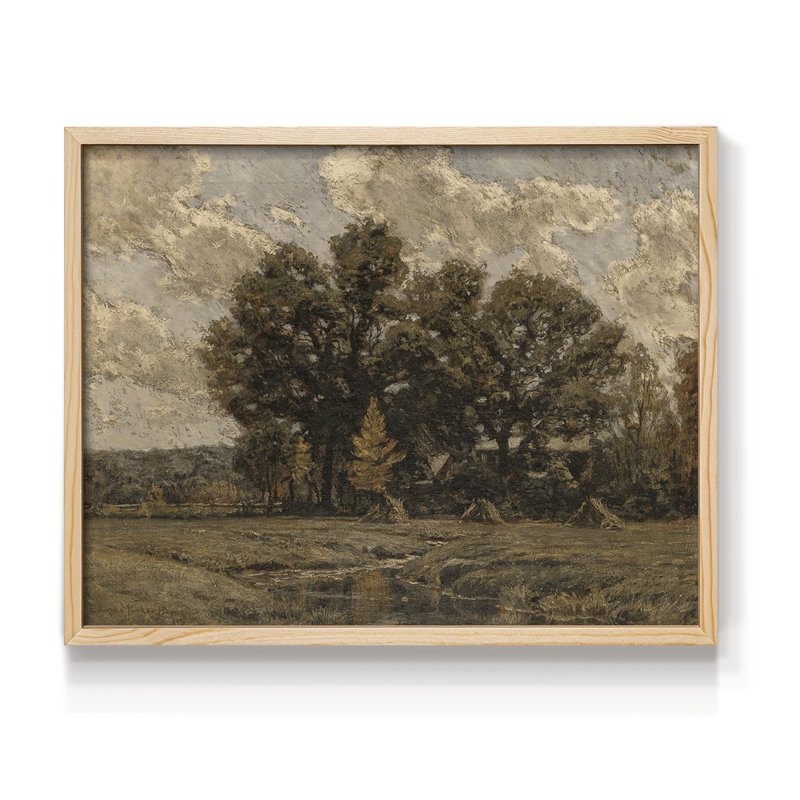Paysages rétro-Dxci-impression encadrée, Naturel, H 11 po x l 14 po