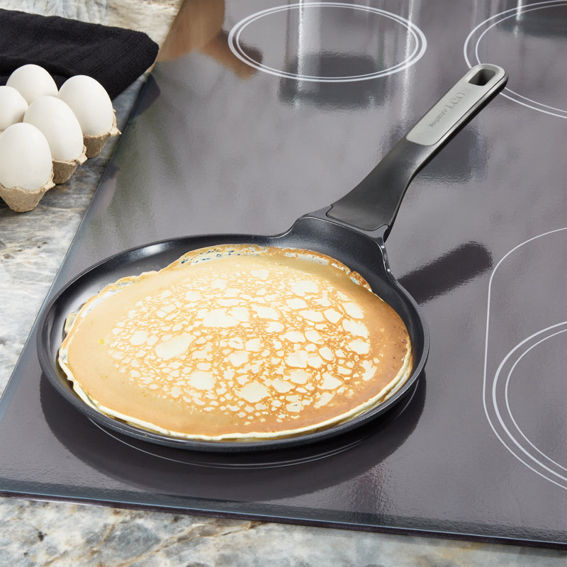 Leo Stone+ Black Nonstick Ceramic Pancake Pan, Recycled Aluminum