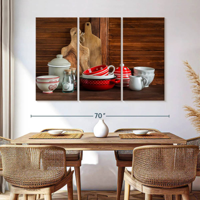Vaisselle de cuisine rétro Senne, H 24 po x l 38 po