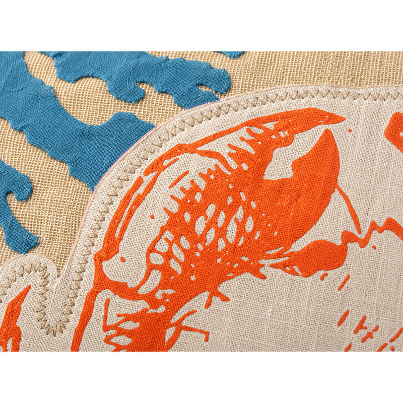 Coussin Coastal Applique