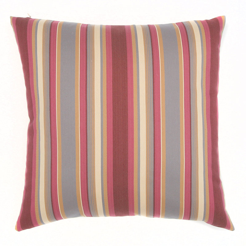 Striped Feather Throw Pillow, Orchid