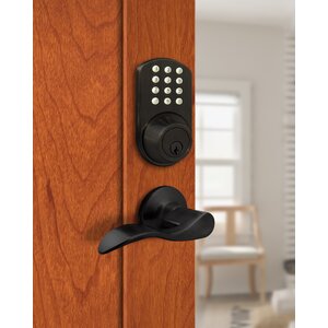 Complete Entry Lever Set with Electronic Deadbolt