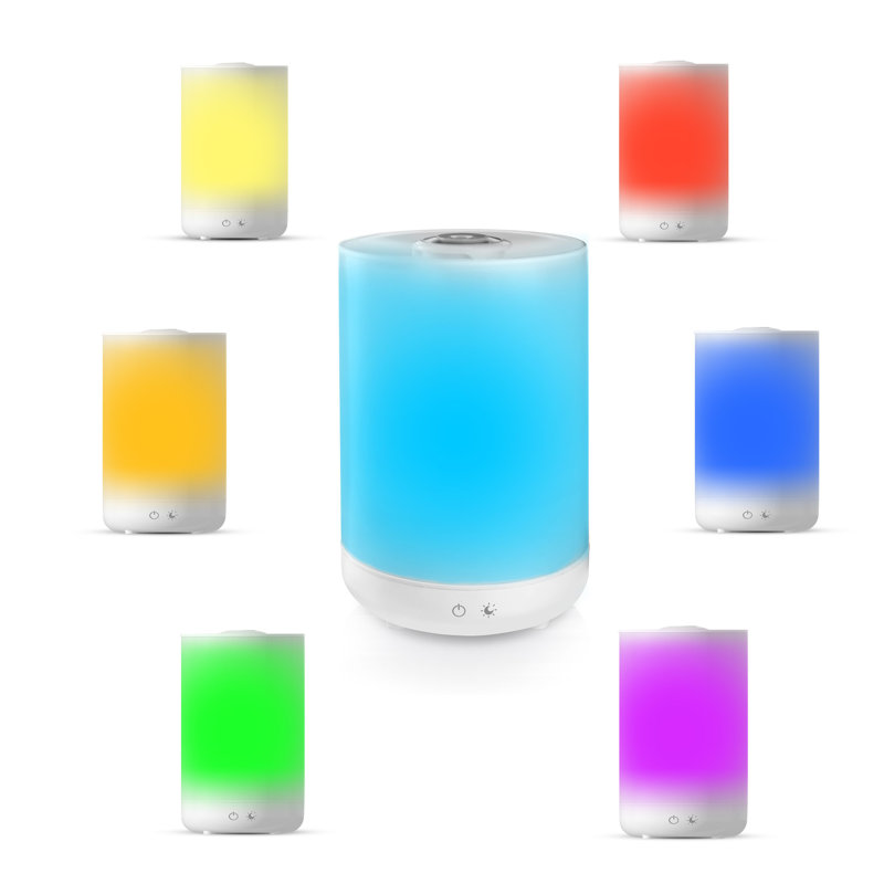 1 Gallon White Ultrasonic Color Changing Humidifier and Aroma Diffuser