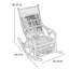 Ergonomic rattan rocking chair