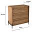 Aakanksha Solid Wood 84cm W 3 - Drawer Chest of Drawers