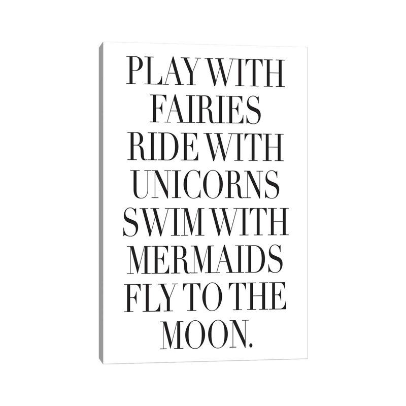 Play With Fairies by Honeymoon Hotel - Wrapped Canvas Print, 152.5 cm H x 101.5 cm W