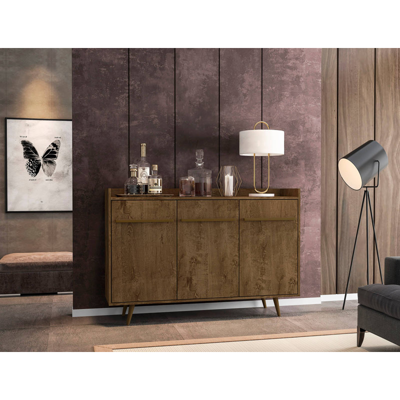 Bradley 54" Sideboard In Rustic Brown, Rustic Brown